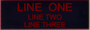 Engraved Name Plate - Three Lines