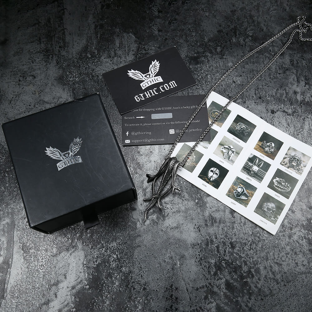 Three Snakes Stainless Steel Pendant