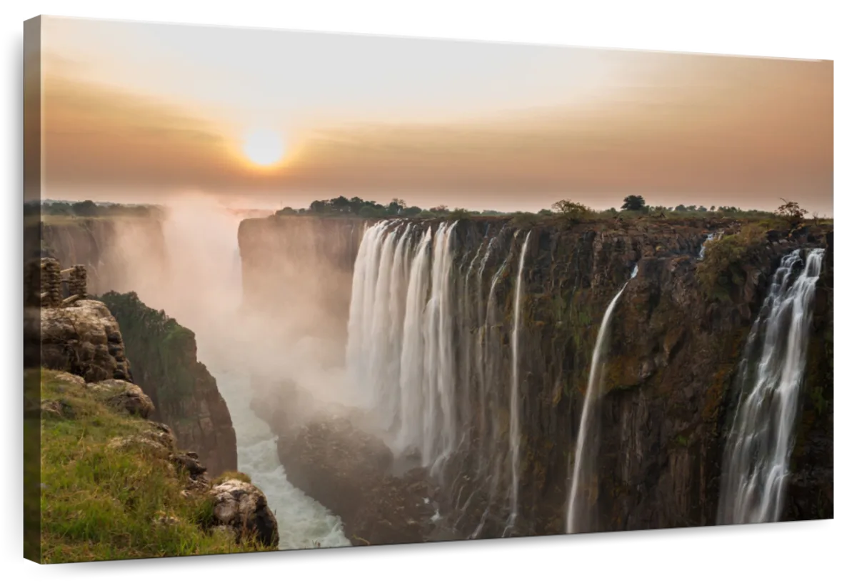 Victoria Falls Sunset Wall Art