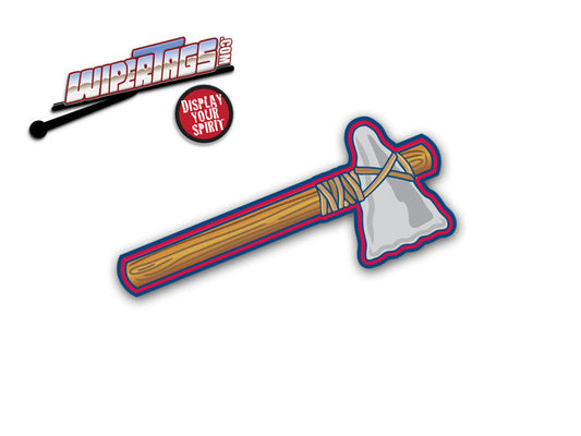 Tomahawk Hatchet Blue WiperTags