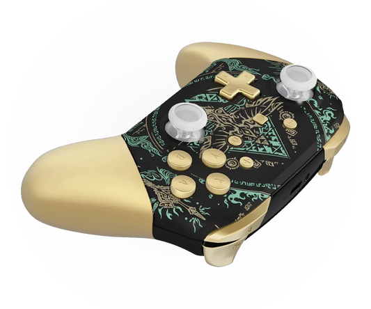 MODDEDZONE ROYAL BLACK TOTEM NINTENDO PRO CUSTOM CONTROLLER
