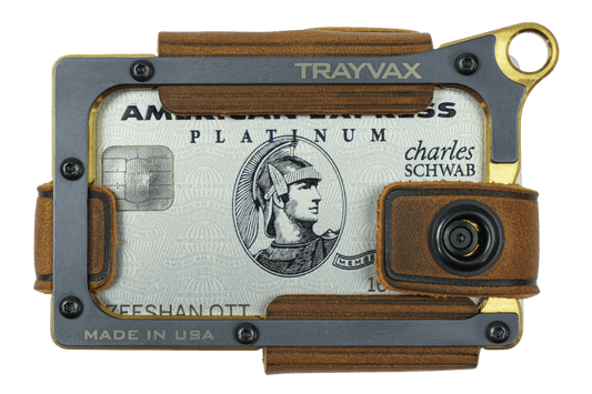 Contour Wallet - Brass Tobacco Brown