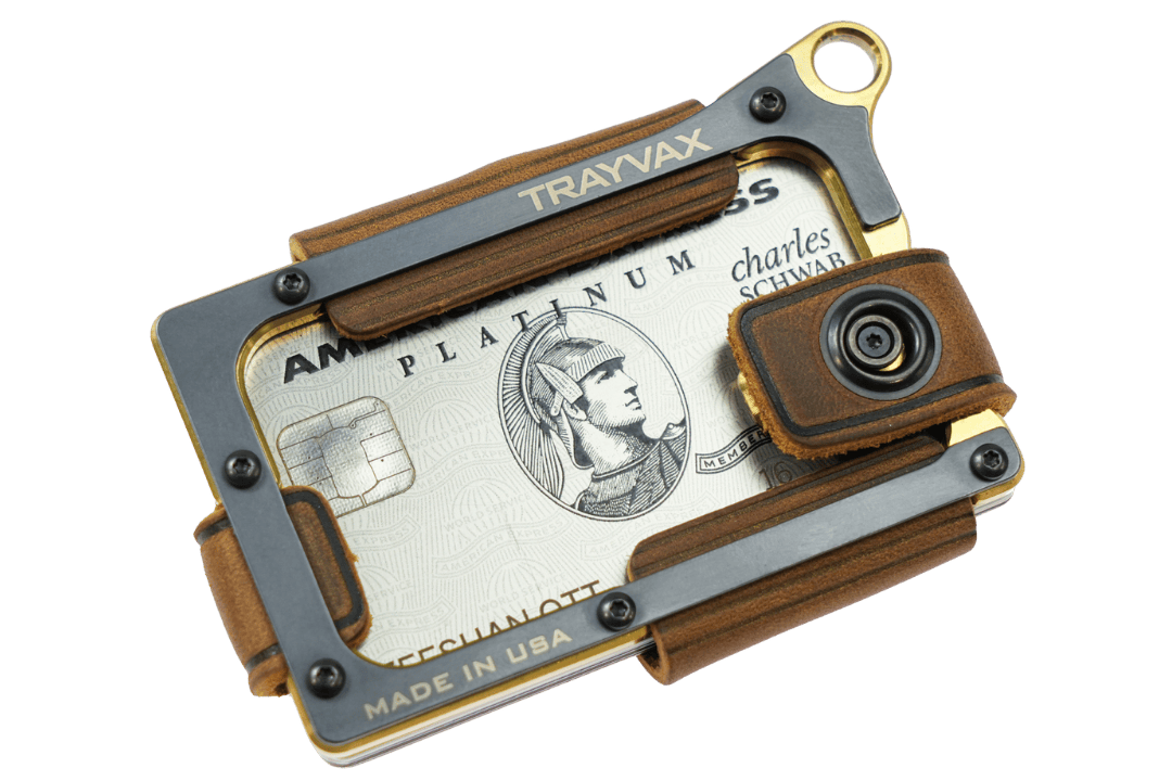 Contour Wallet - Brass Tobacco Brown