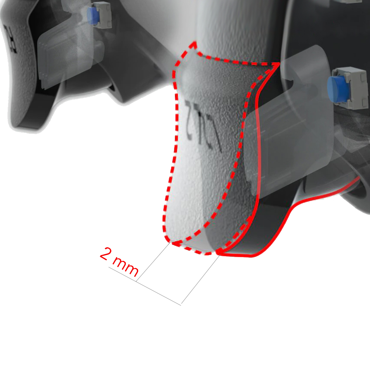 MODDEDZONE RED EXTREME PS5 SMART PRO MODDED CONTROLLER