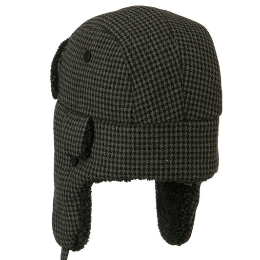 Big Size Tweed Sherpa Lining Trooper Hat
