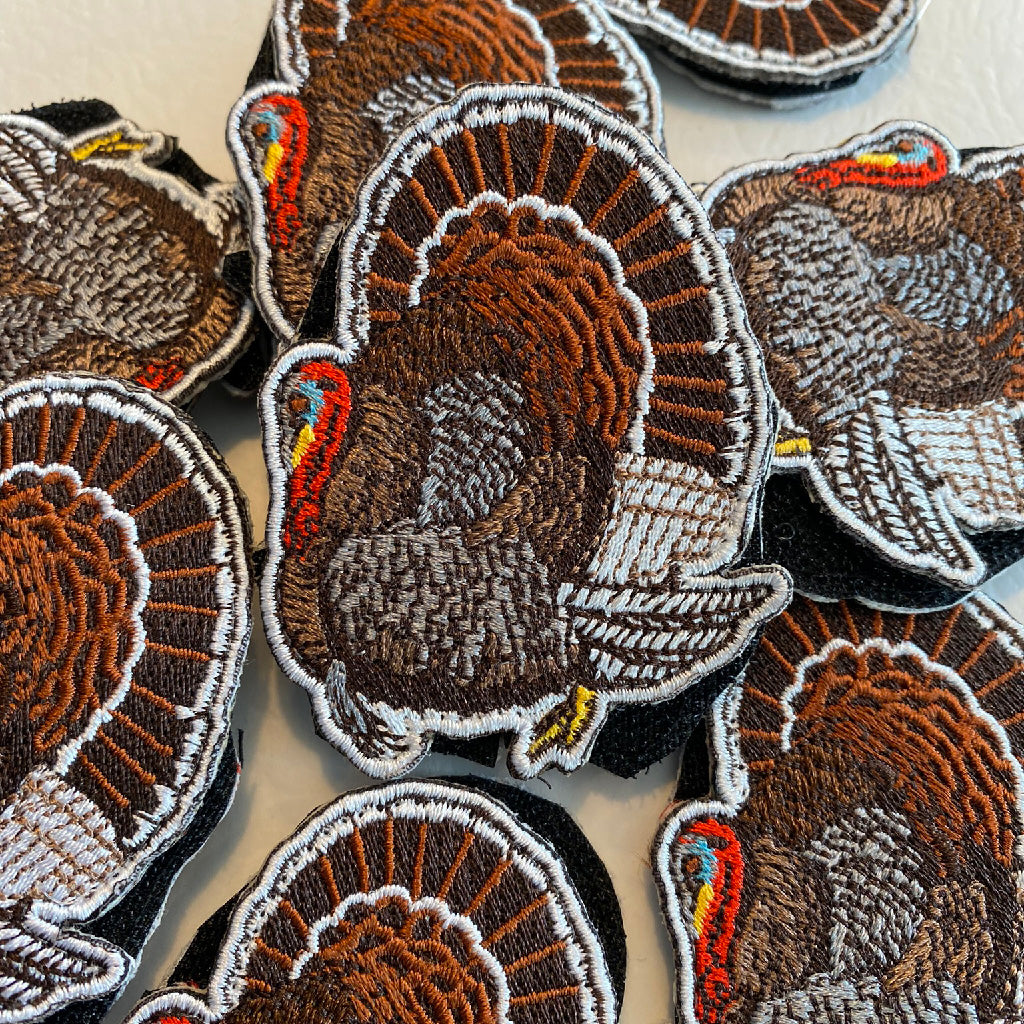 Die-Cut Wildlife Patch - TURKEY 3"x3"