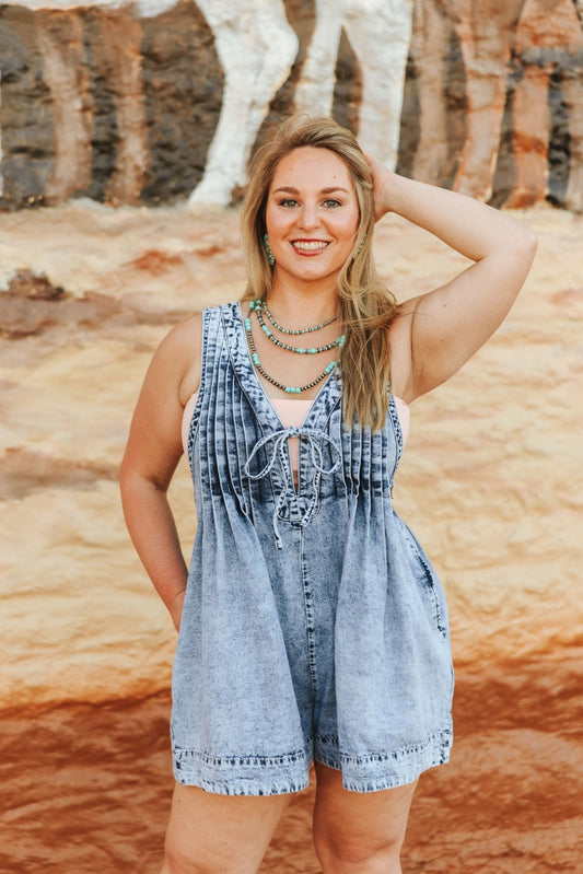 Turquoise and Silver Pearl Layered Necklace