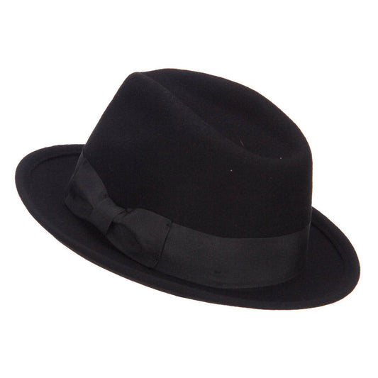 Men's Wool Felt Upbrim Fedora