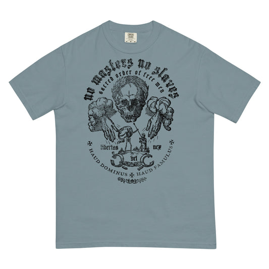 No Masters No Slaves Garment-dyed Heavyweight T-Shirt