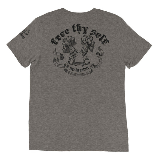 No Masters No Slaves Tri-Blend Track Shirt