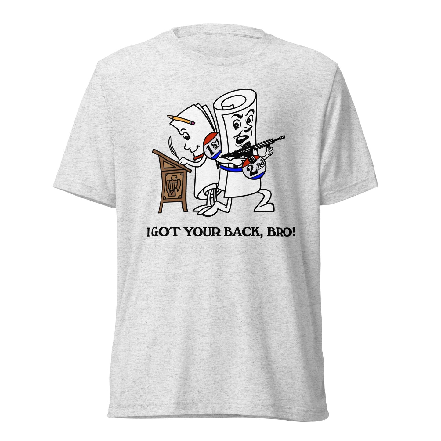 I Got Your Back Bro 2nd Amendment Tri-Blend Track Shirt