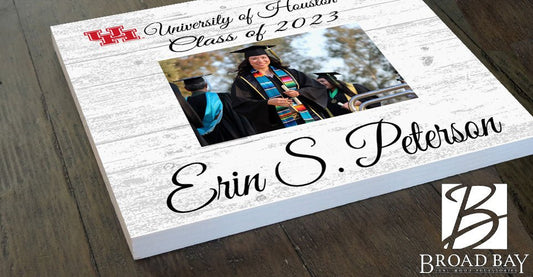 University of Houston Graduation Frame - Class Year Picture Plaque - Custom - Upload Your Photo, Name & Class Year – 10.5"x10.5"