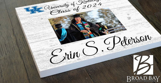 Kentucky Wildcats Graduation Frame - Class Year Picture Plaque - Custom - Upload Your Photo, Name & Class Year – 10.5"x10.5"