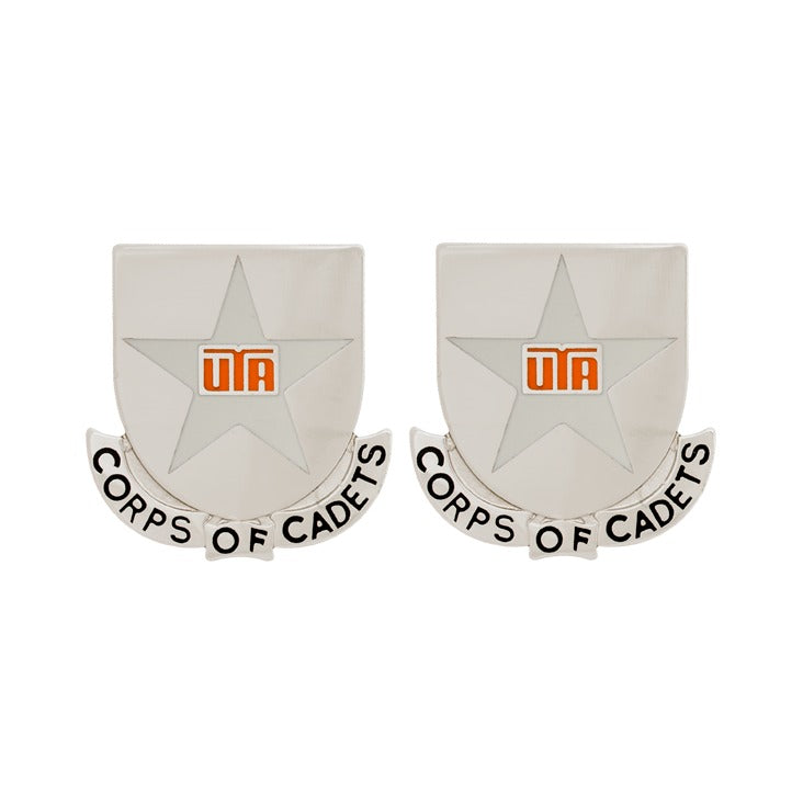 University of Texas-Arlington ROTC Unit Crest - Pair - CORPS OF CADETS