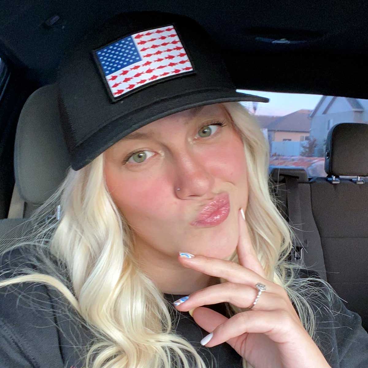 US Flag - Fish - Removable Patch