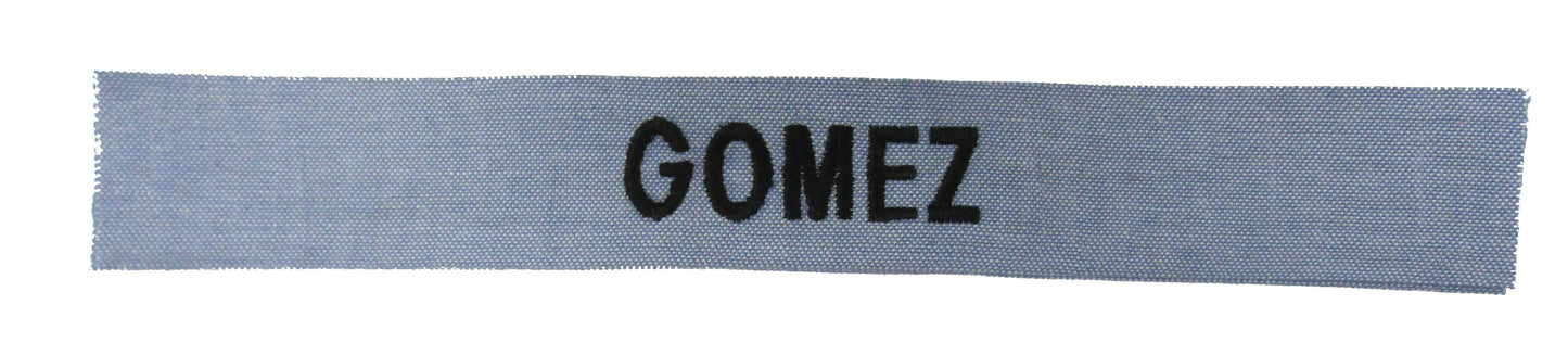 Sew-On U.S. Navy Name Tape for Dungaree Chambrell Shirt