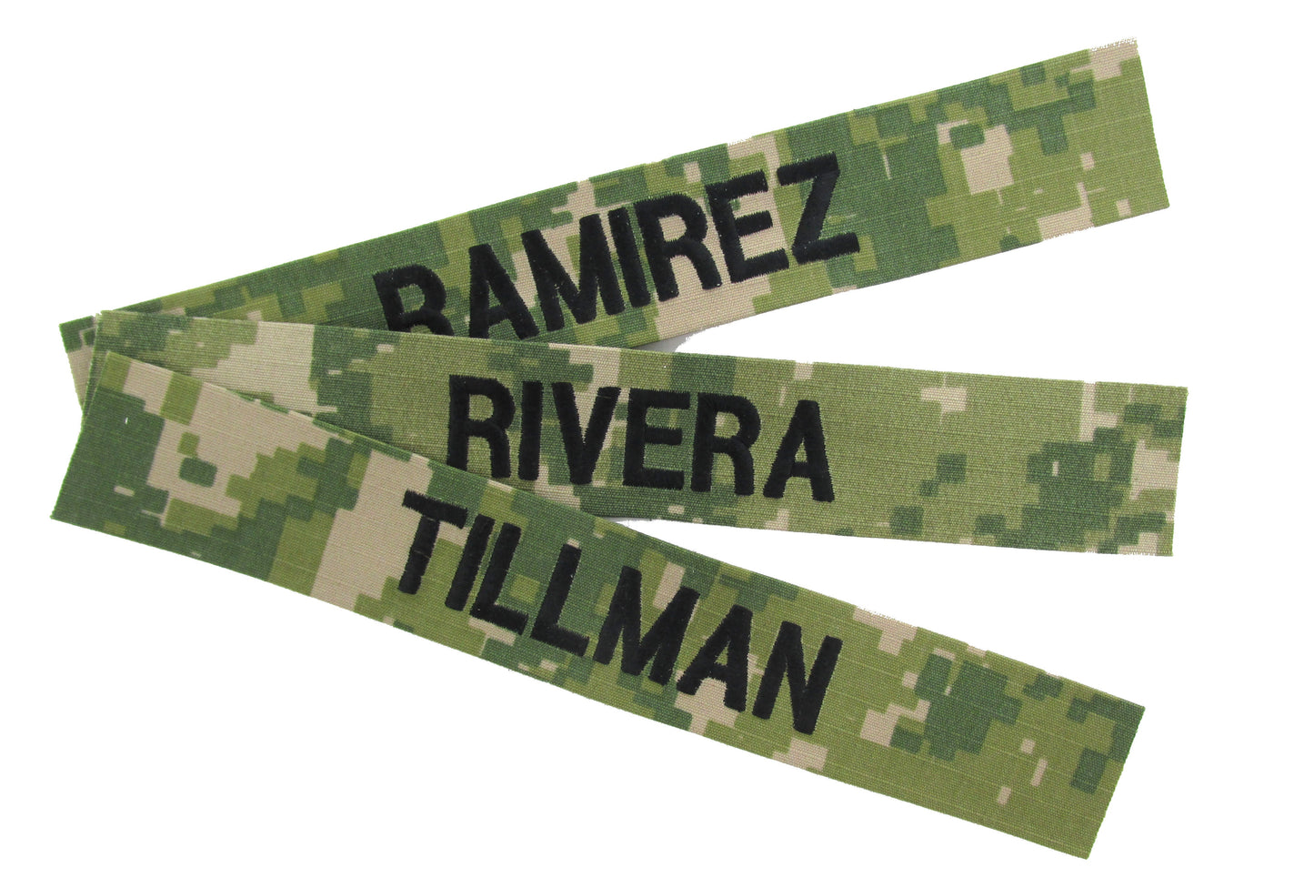 U.S. Navy Woodland NWU III Name Tapes