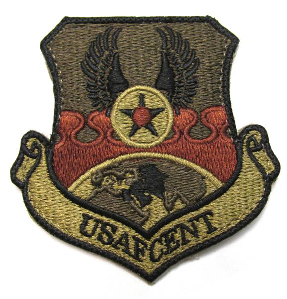 U.S. Air Force Central OCP Patch with Hook Fastener - USAFCENT Spice Brown