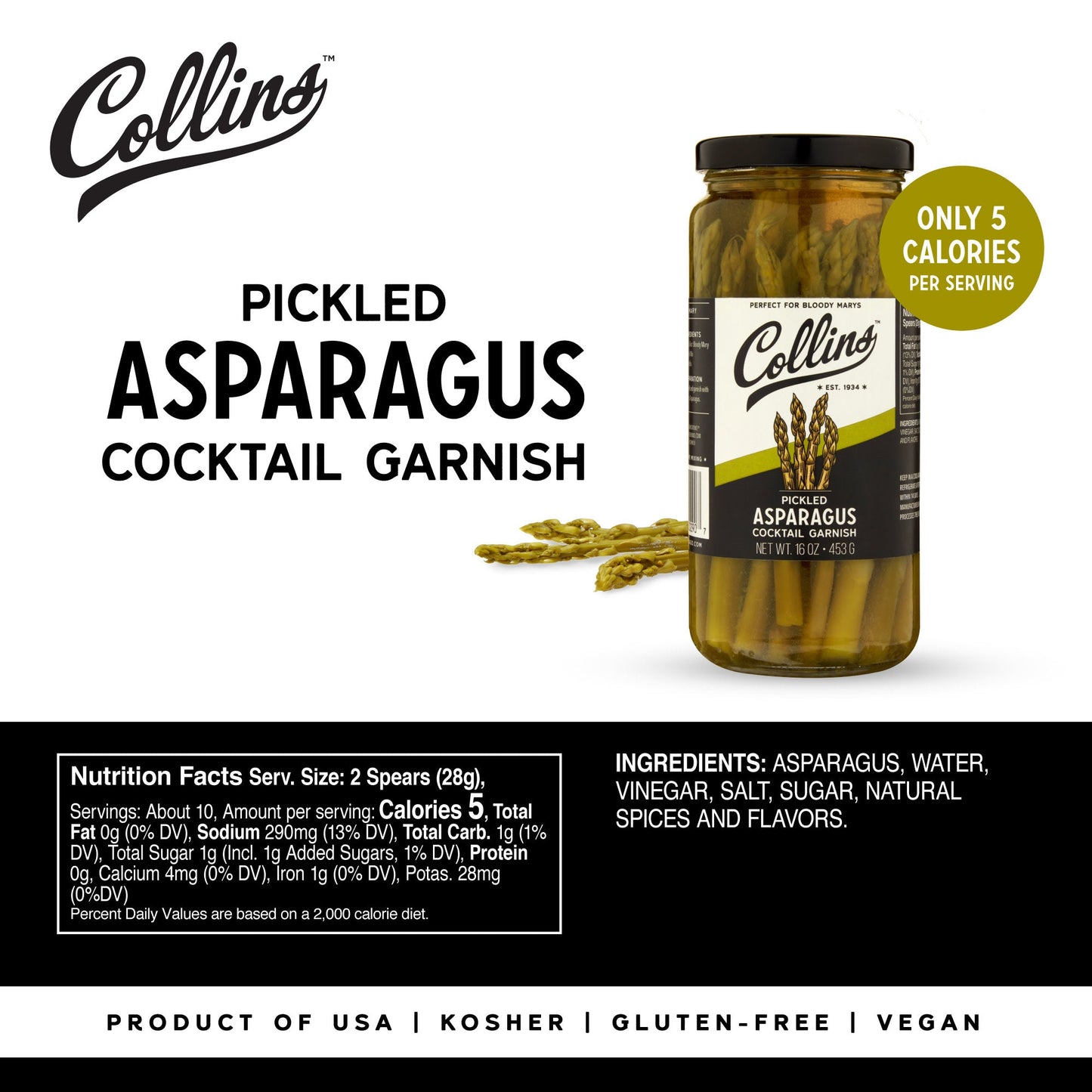 Gourmet Pickled Asparagus 16 oz