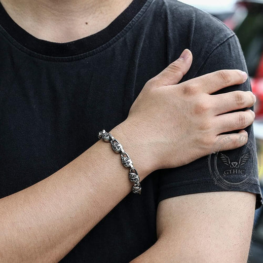 Vampire Skull Stainless Steel Bracelet