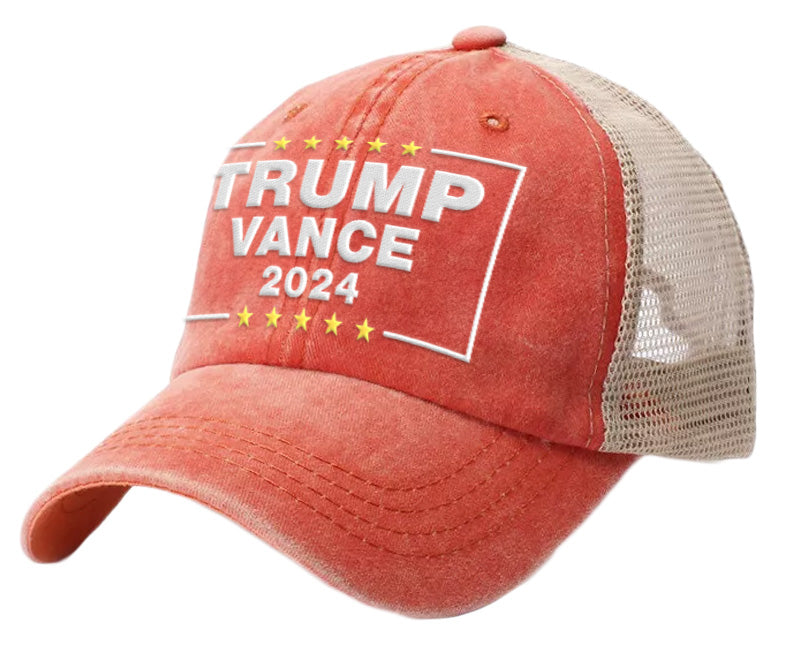 Trump Vance 2024 - Orange Trucker Hat - 2815