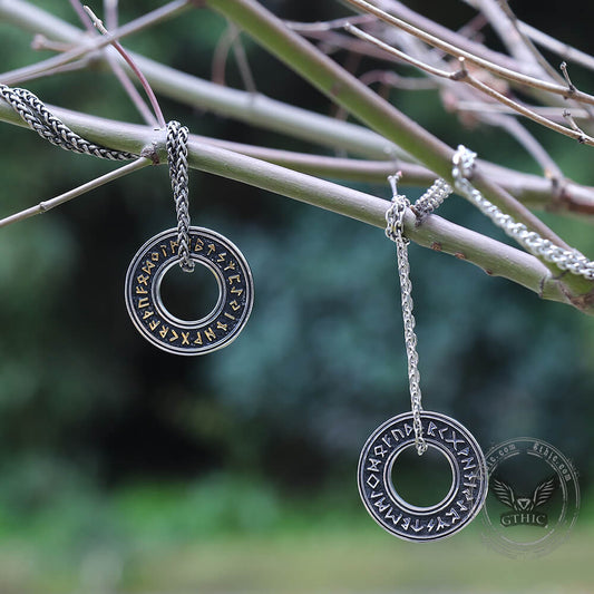 Viking Runes Stainless Steel Pendant