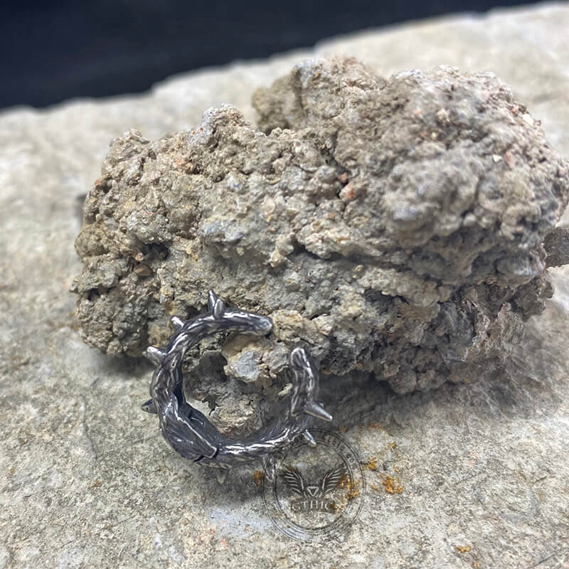 Vintage Thorns Stainless Steel Ear Clips