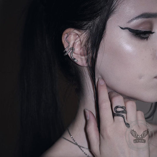 Vintage Snake Stainless Steel Ring