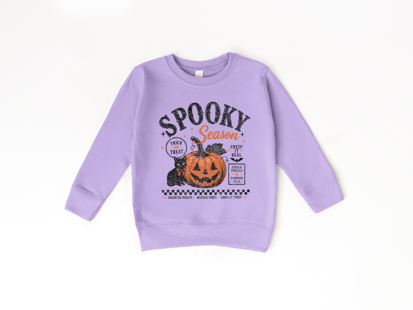Vintage Spooky Season Toddler Crewneck Sweatshirt