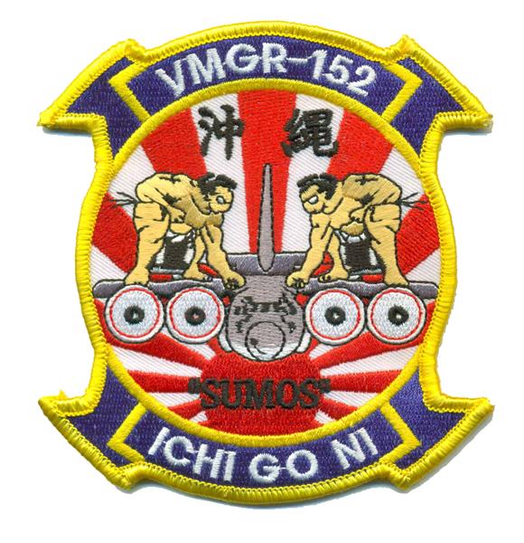 VMGR-152 SUMOS "Ichi Go Ni" - Marine Aerial Refueler Transport Squadron USMC Patch