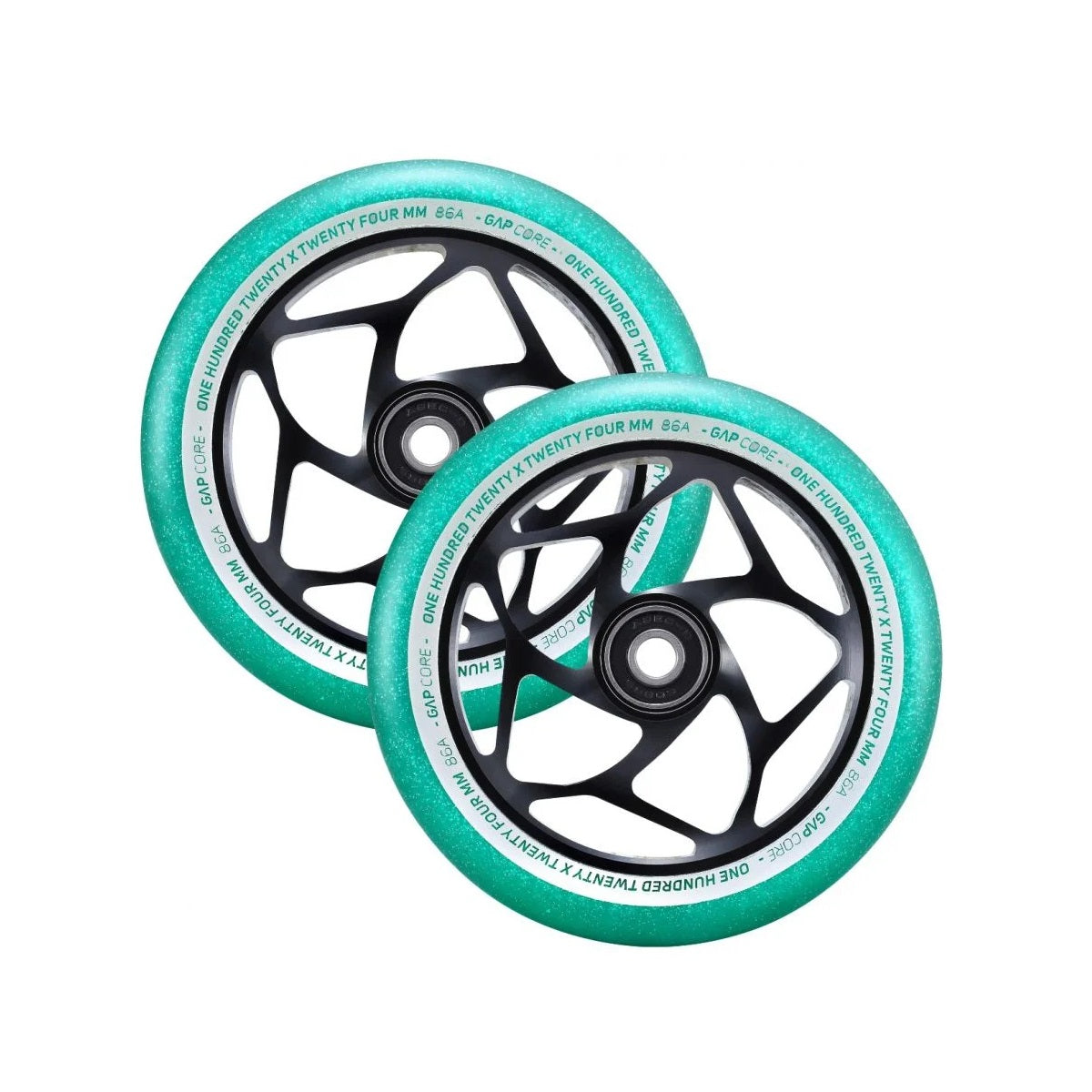 Envy Gap Core Scooter Wheels 120mm - Black/Jade (Pair)