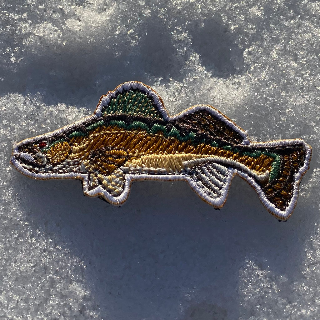 Die-Cut WALLEYE 1" x 3"