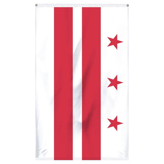District of Columbia Flag 3x5 - Durable Nylon DC State Flag