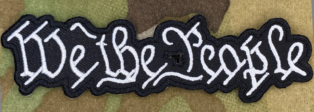 We The People Die-Cut - Iron-On or Velcro-Backing