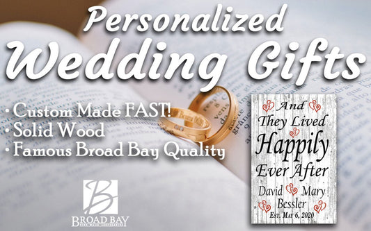 Wedding Gift Sign Personalized Happily Ever After Customized for Couple
