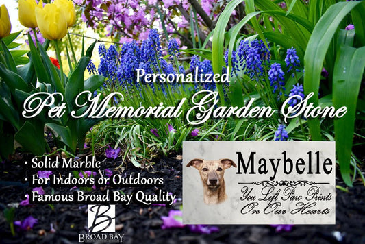 Whippet Memorial Stone PERSONALIZED Dog Garden Rock Grave Marker Outdoor or Indoor