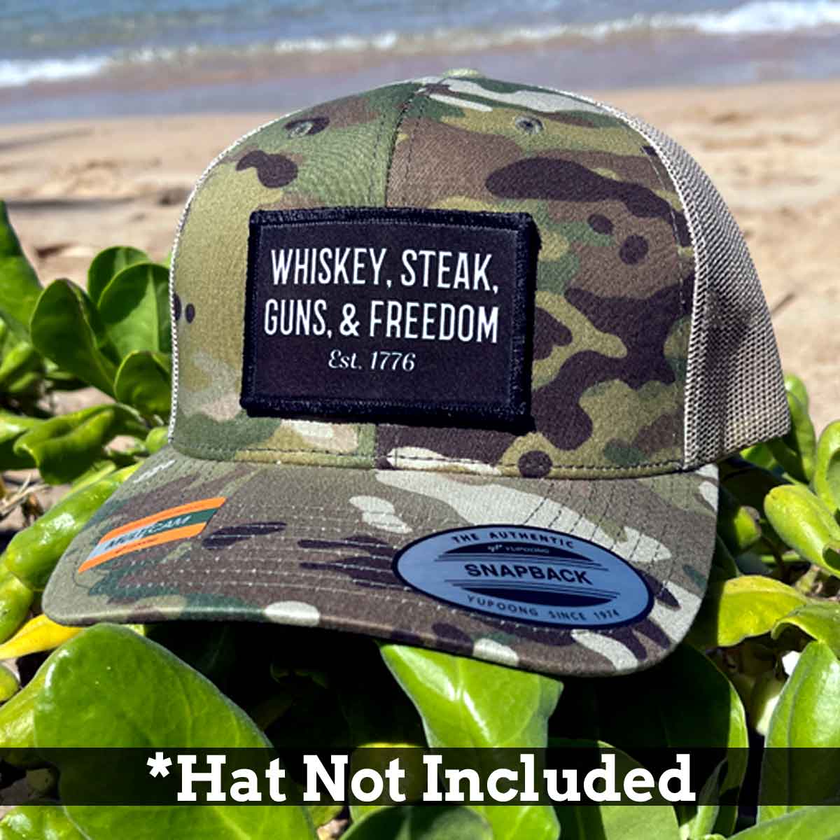 Whiskey, Steak, Guns, & Freedom - Removable Patch