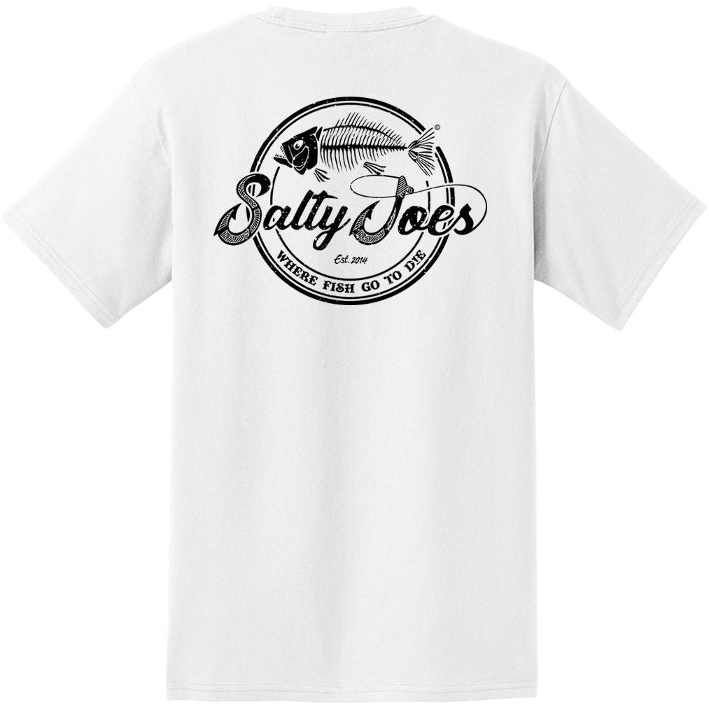 Salty Joe's Skeleton Hook Heavyweight Pocket Tee
