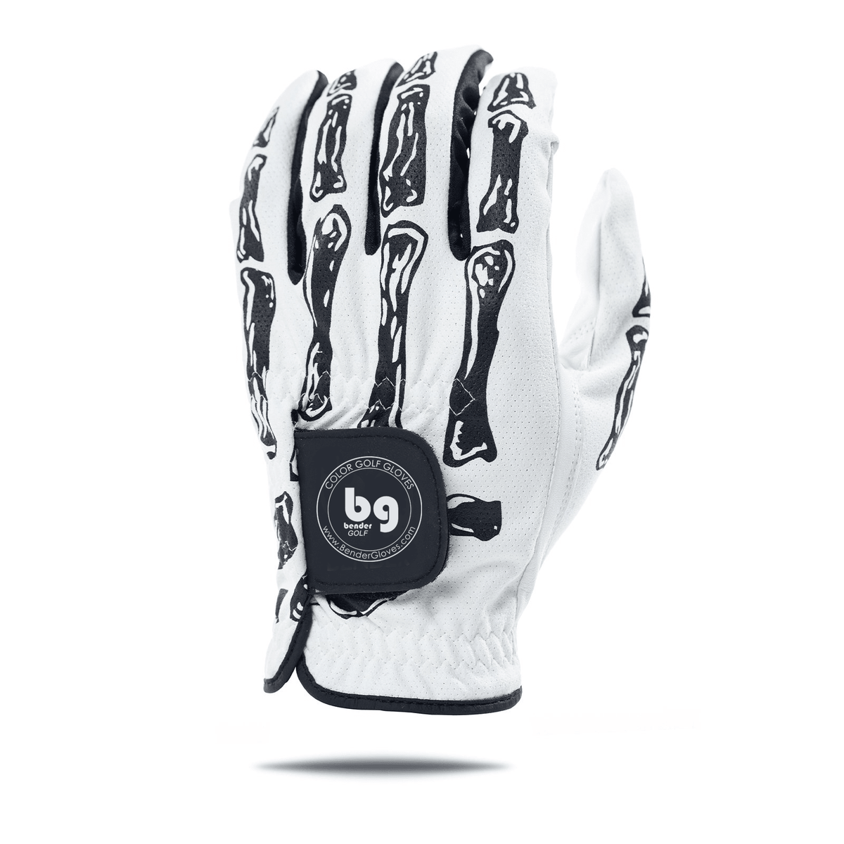White Bones Mesh Golf Glove