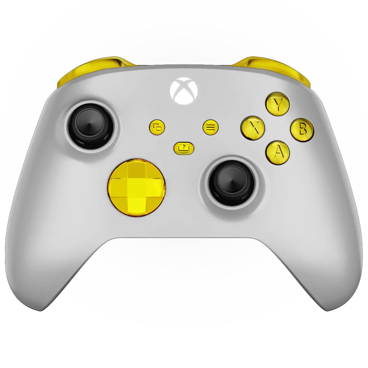 MODDEDZONE WHITE GOLD XBOX SERIES X CUSTOM MODDED CONTROLLER