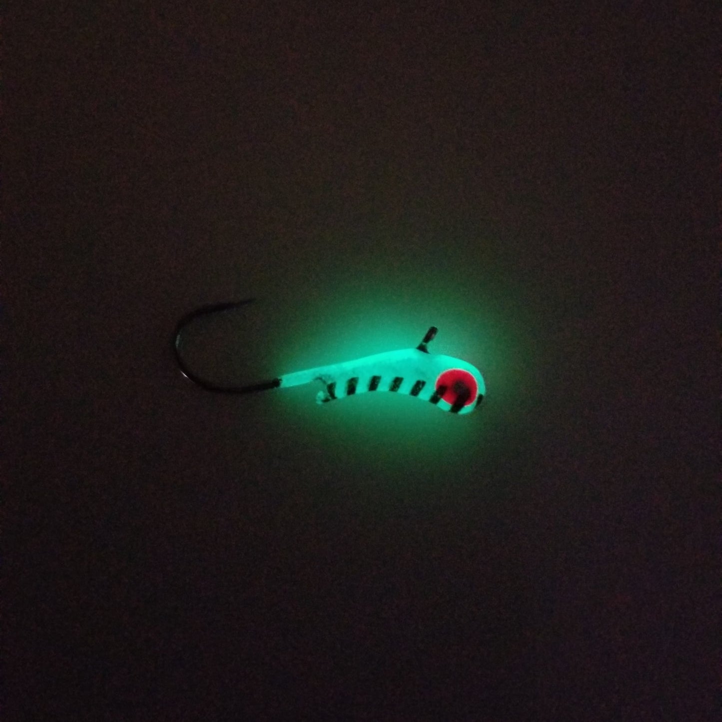 WHITE STRIPE GLOW TUNGSTEN KANOE JIG