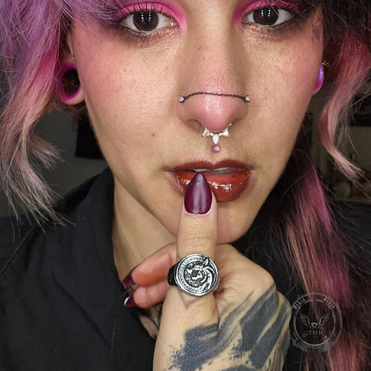 Witcher Wolf Stainless Steel Viking Ring