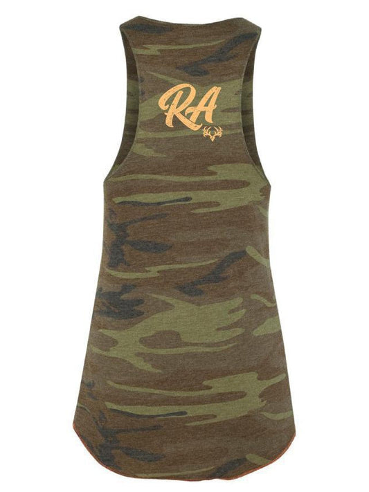 Womens Rebel Camo Racerback Tank Top