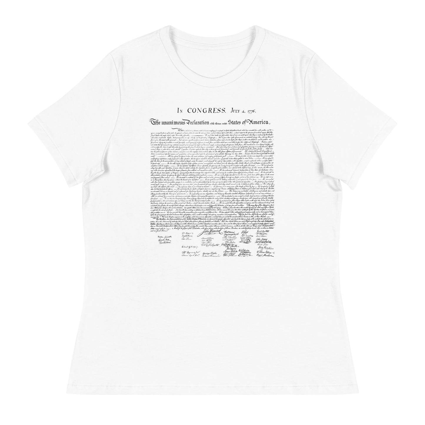 Declaration of Independence Women's Relaxed T-Shirt