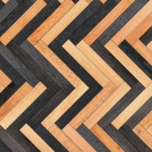 Modern Design Wooden Zigzag Panel Wallpaper Mural. #6736