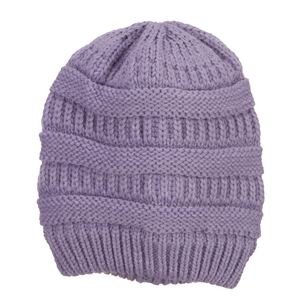 Women's Patterned Knit Beanie Cap