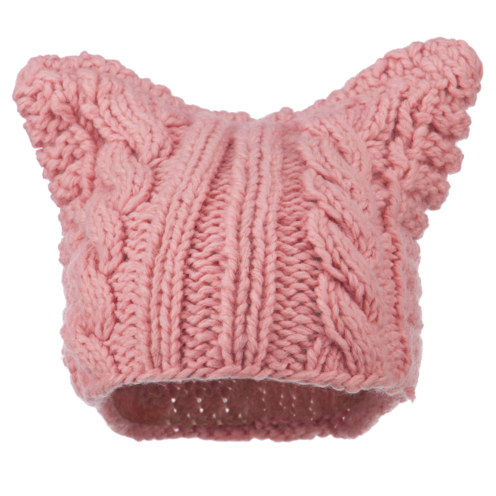 Women's Acrylic Cable Knit Beanie