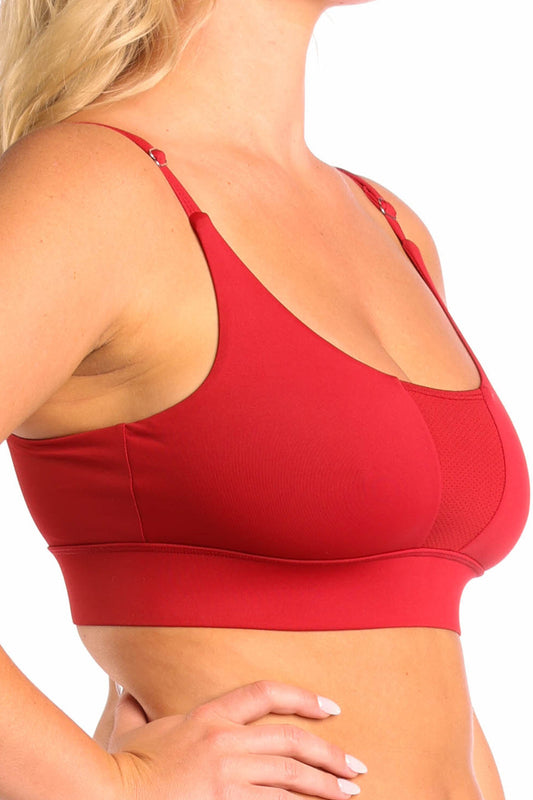 The Cherry Pie | Burgundy paradICE™ Boob Hammock™ Cooling Bralette