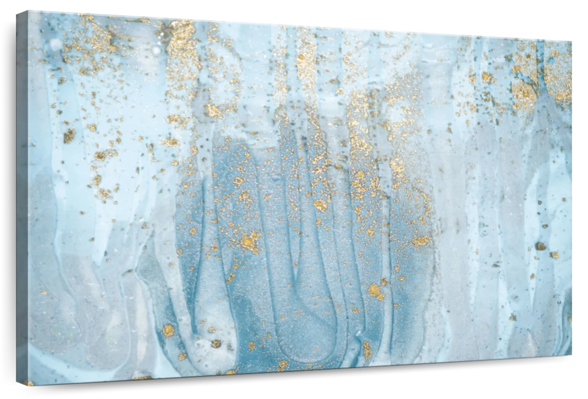 Light Blue Abstract Wall Art