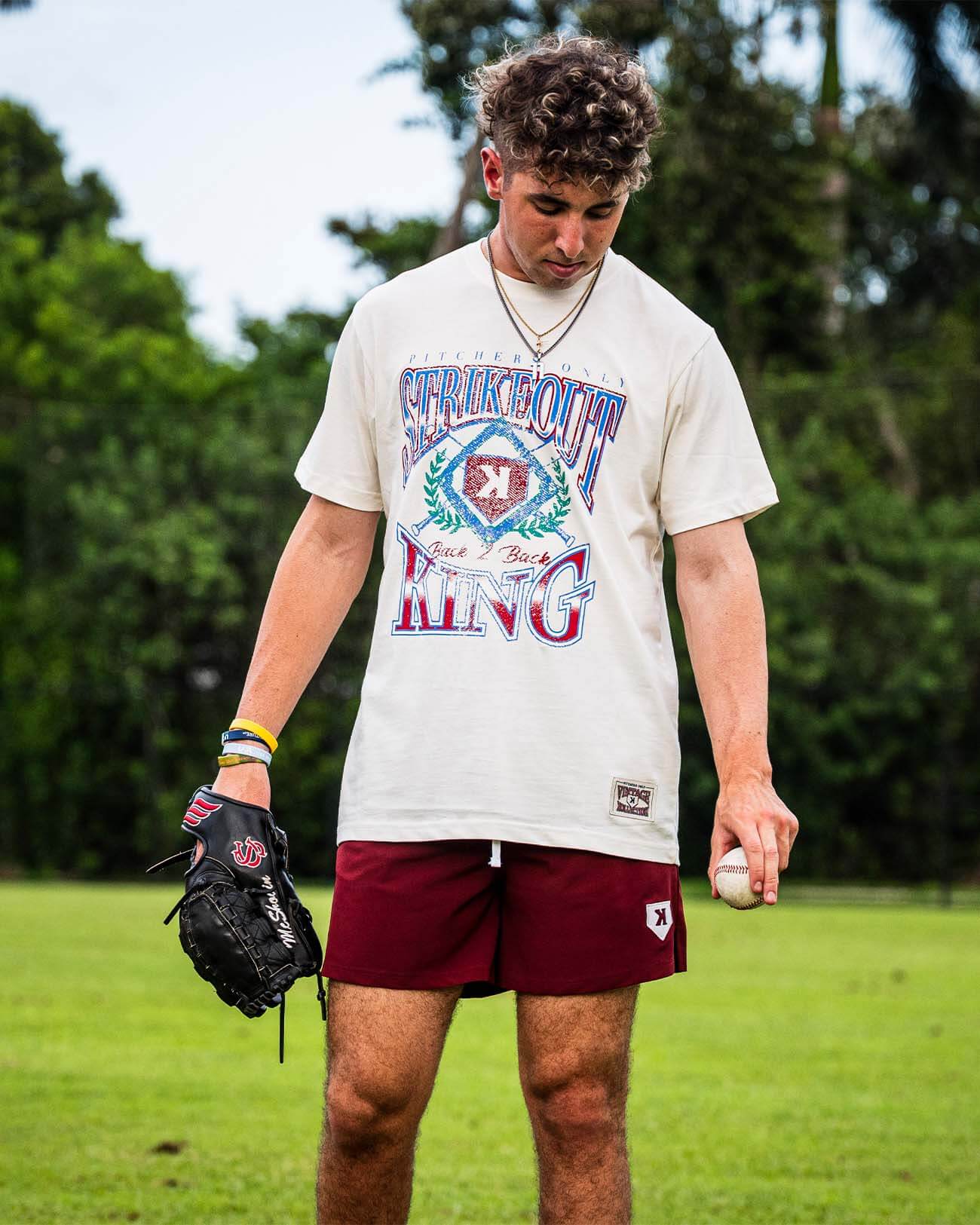 YOUTH Burgundy Training Shorts